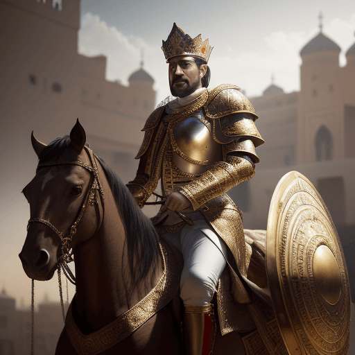AI generated: 18th-Century Morocco Setting, King Ismael Sherif, Netflix Sultan Mehmed Reference, Crown with Gold a...