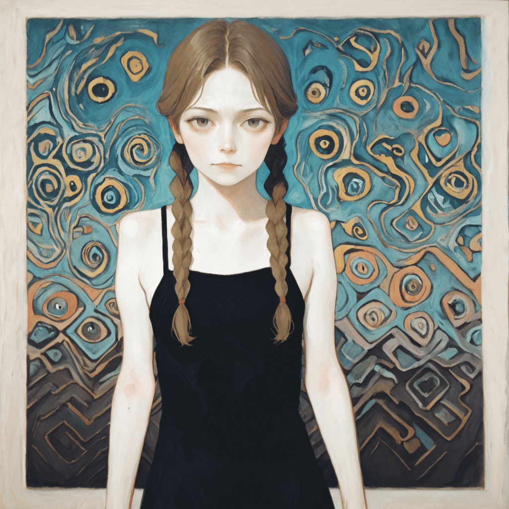Gustav Klimt style