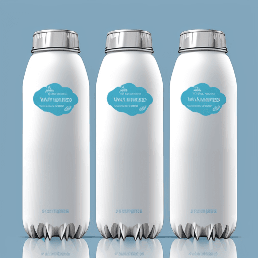 AI generated: Package design of single water bottle