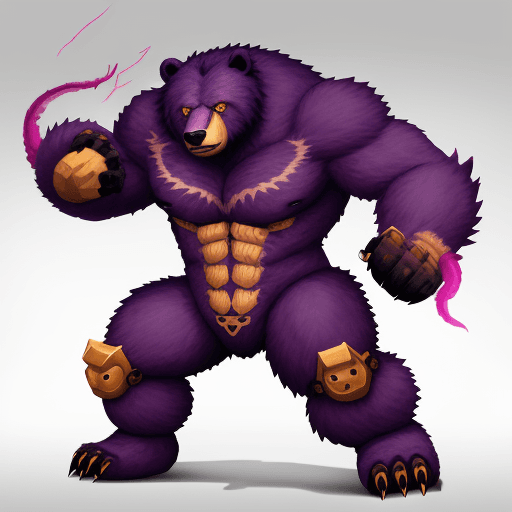 AI generated: create a beast fusion bear+scorpion
