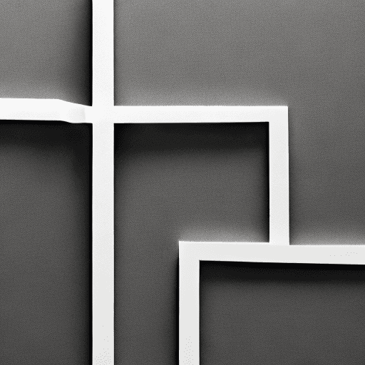 AI generated: High resolution photo made in gray tones, divided into two parts white and black with a divider in t...
