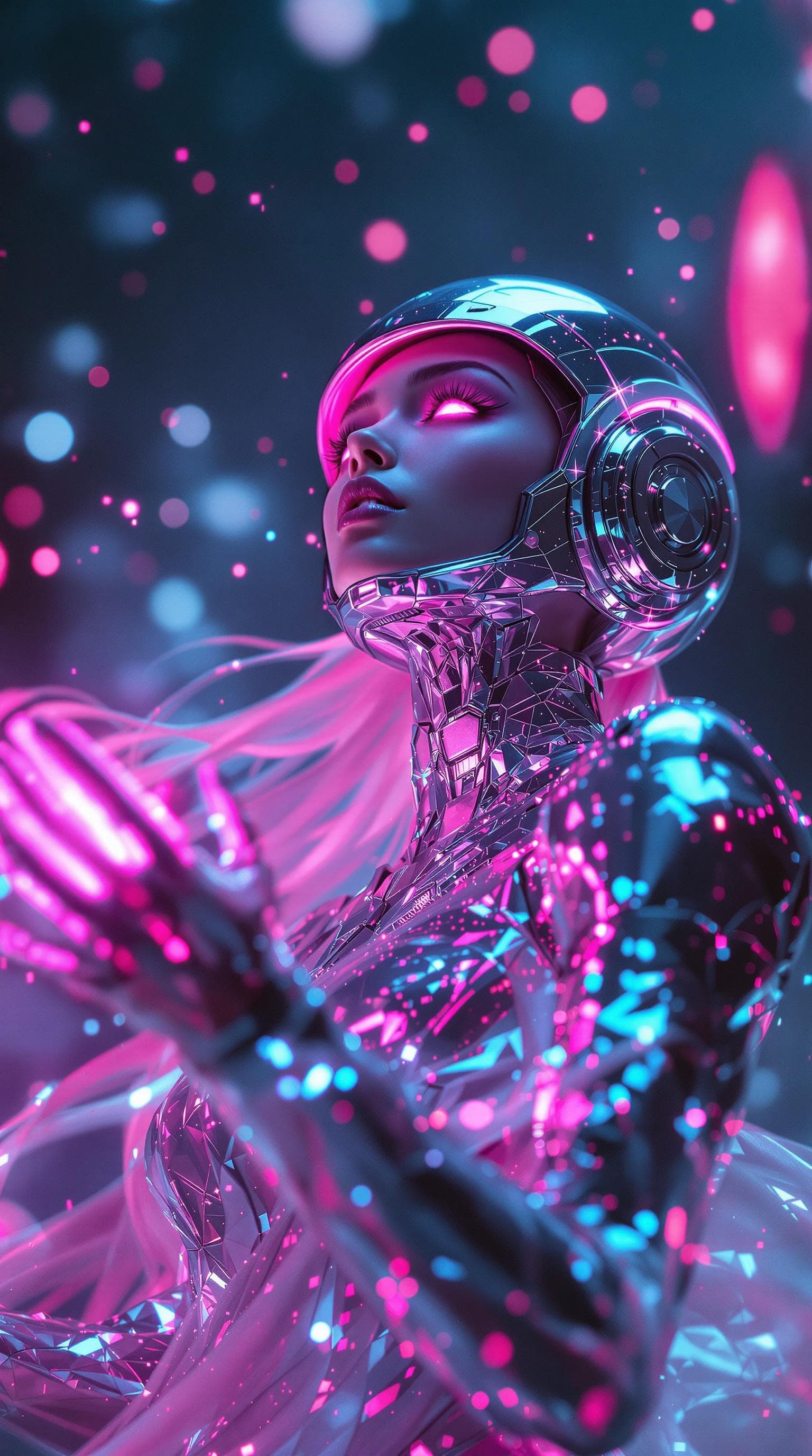 AI generated: a high-resolution image that captures the essence of a dynamic character in a futuristic setting. sh...