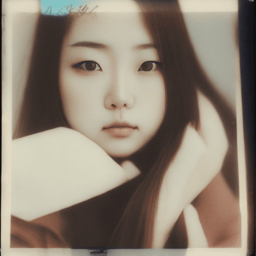 AI generated: Japanese girl, 18-21 years old, brown hair, high-quality photo portrait, shot on a Polaroid camera, ...