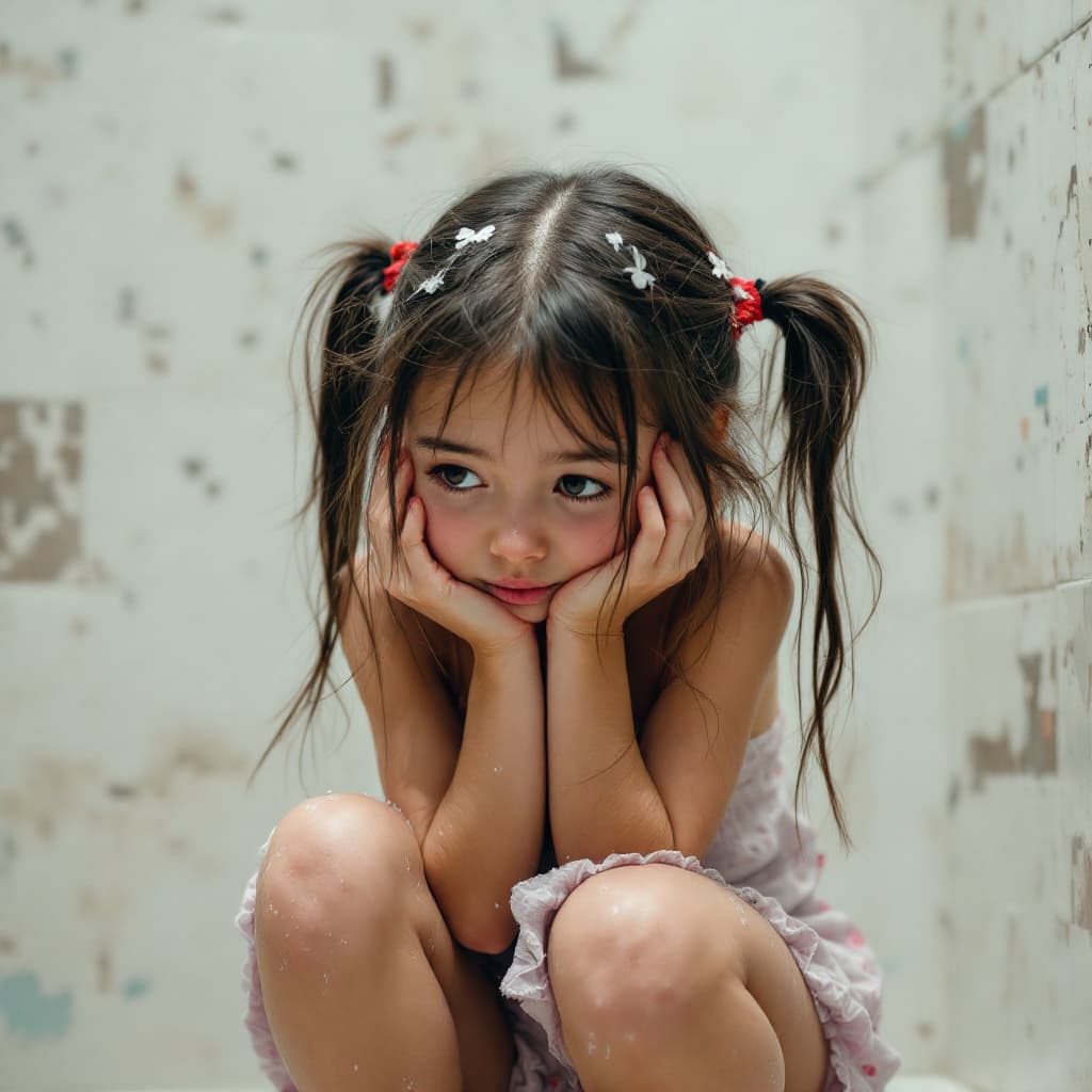 AI generated: A girl pooping, realistic
