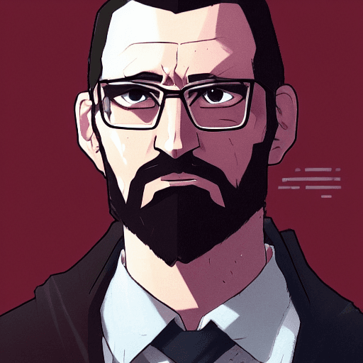 AI generated: High quality portrait of Gordon Freeman from HL2. Art by Makoto Shinkai, Crunchyroll, pixiv, danboor...