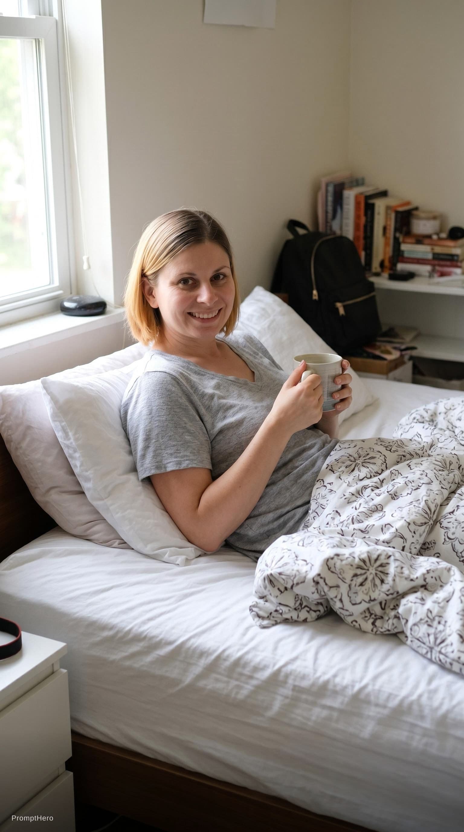 AI generated: in bed