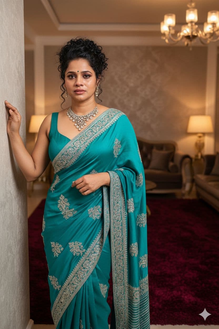 AI generated: Full body view  of most beautiful girl as most beautiful indian realstic girl with plus size FLAT st...