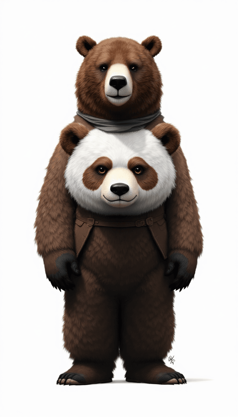 AI generated: anthropomorphic bear, By Wes Anderson  --v 4 --q 2