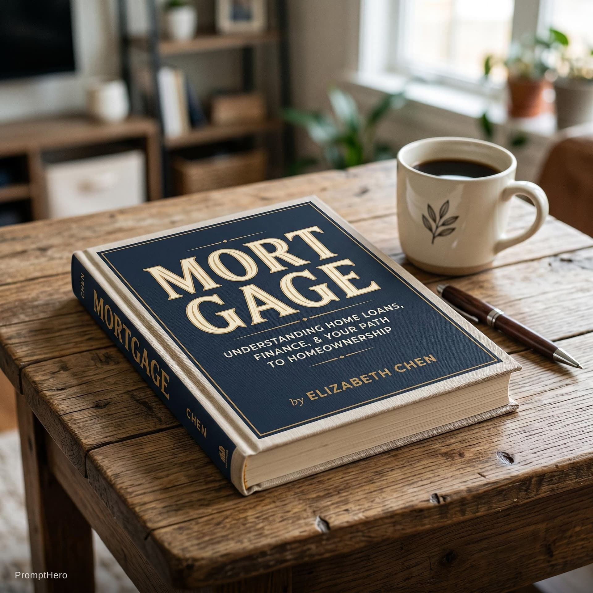 AI generated: Add a book cover name as mortgage,