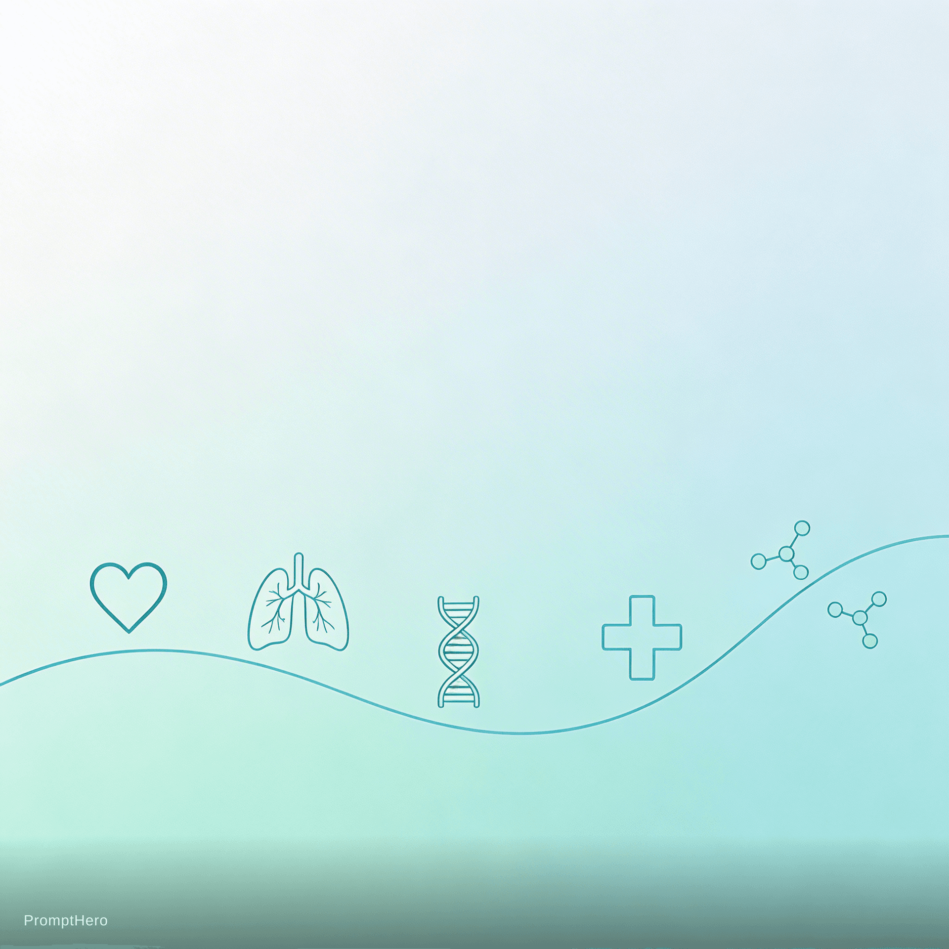 AI generated: A wide horizontal medical banner representing advanced and innovative healthcare solutions, designed...