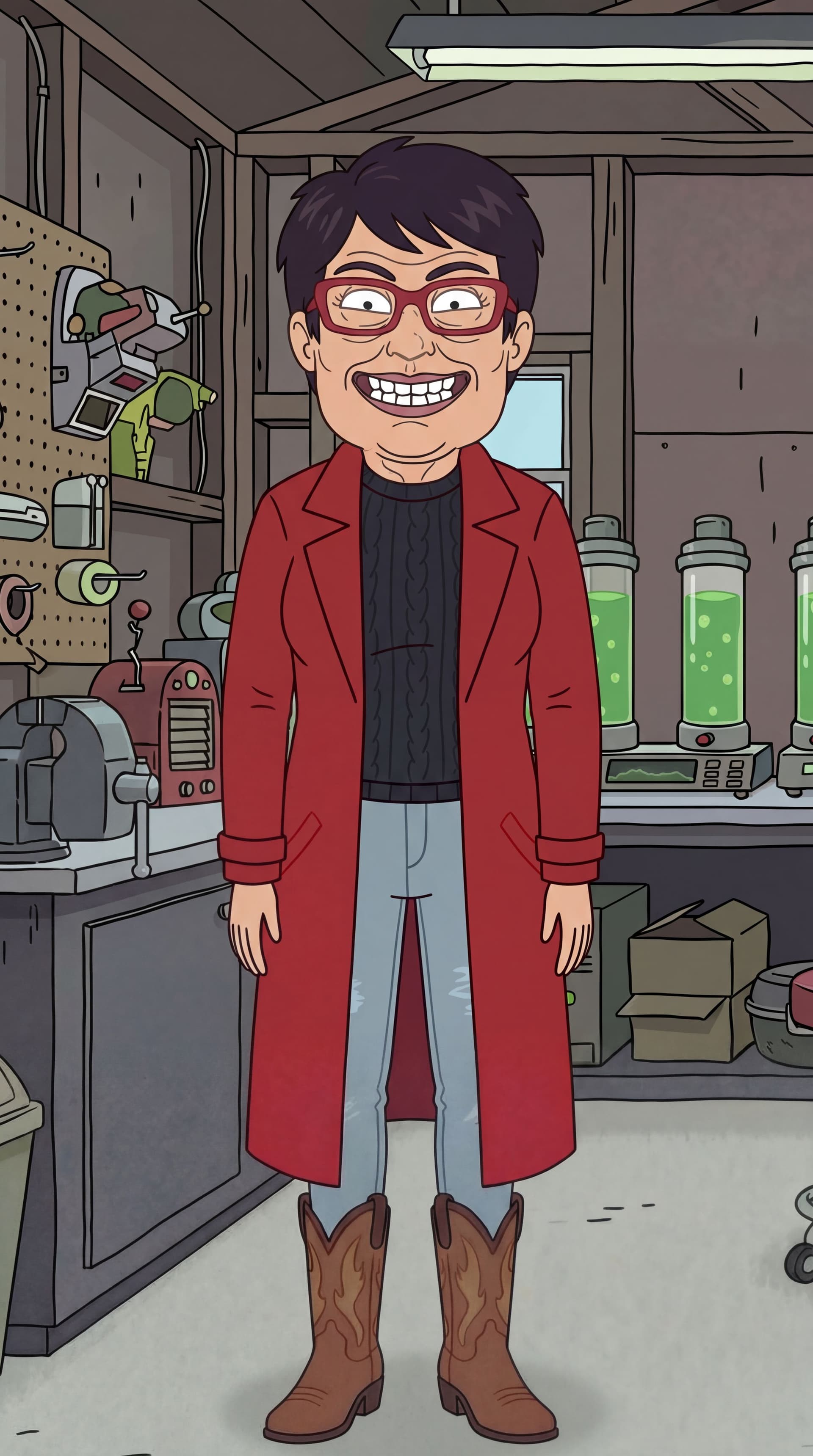 AI generated: should have the smile like imput image 2.