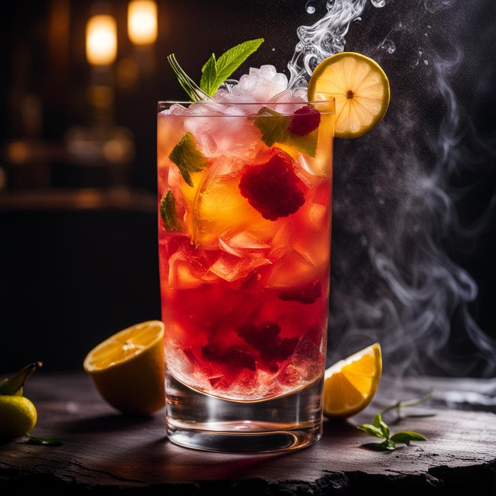AI generated: A Cinematic Film Still Food Photography of a (Cocktail), by Professional Advertisement Photography, ...