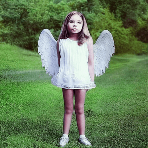 AI generated: A LITTLE GIRL ,10 YEERS OLD,FULL BODY,LOOK LIKE AN ANGEL,BEAUTIFUL,CUTE,CARTOON