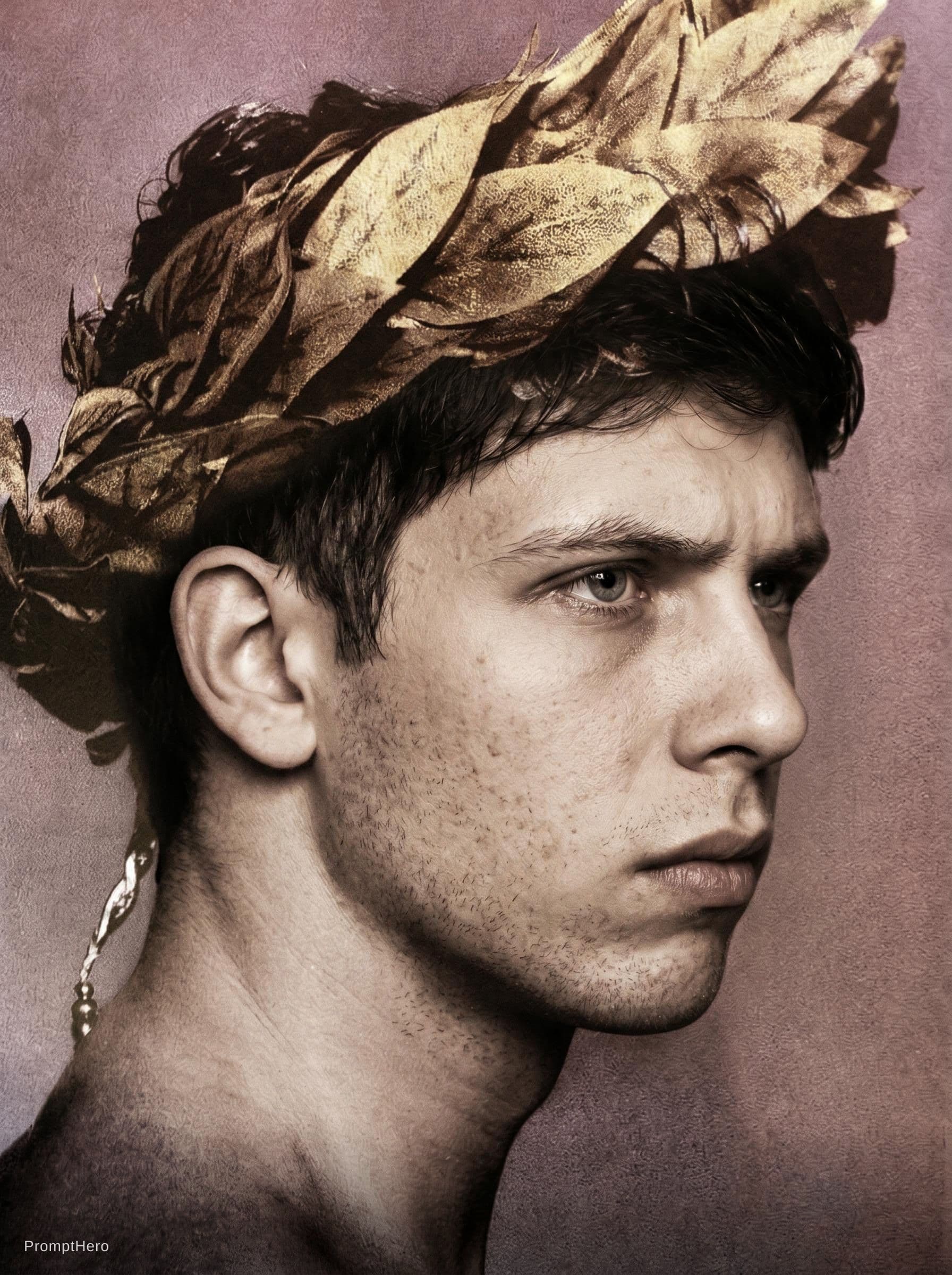 AI generated: A highly realistic, detailed studio photograph of a man with his face replaced by [User's Face Refer...