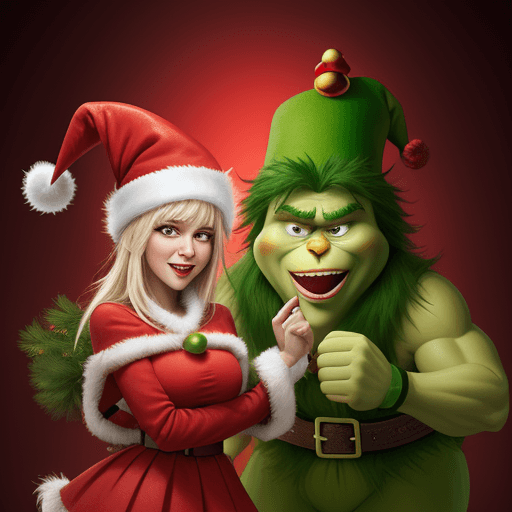 AI generated: obal na knihu grinch

