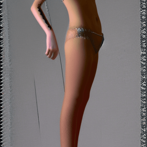 AI generated: Miley Cyrus ((Full body visible)) naked