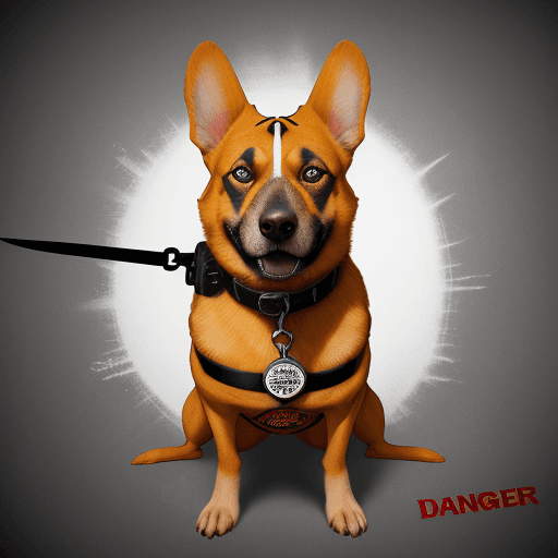 AI generated: danger dog