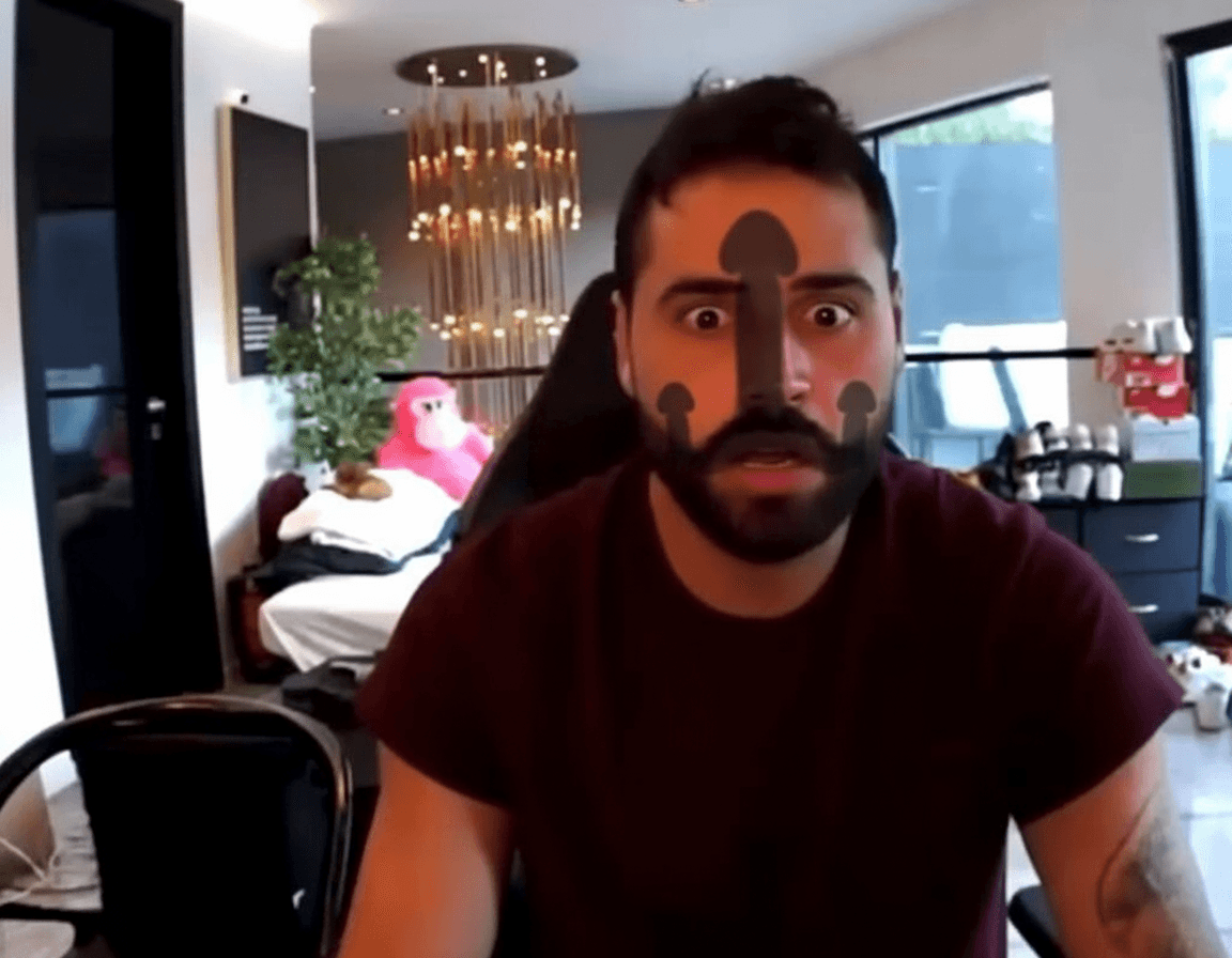 AI generated: penisshadow,scared

Phallus shadow on his face or multiple phallus shadows to his lips 