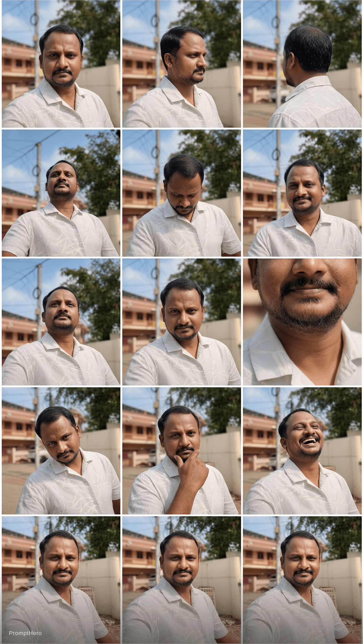 AI generated: 12 angles photo