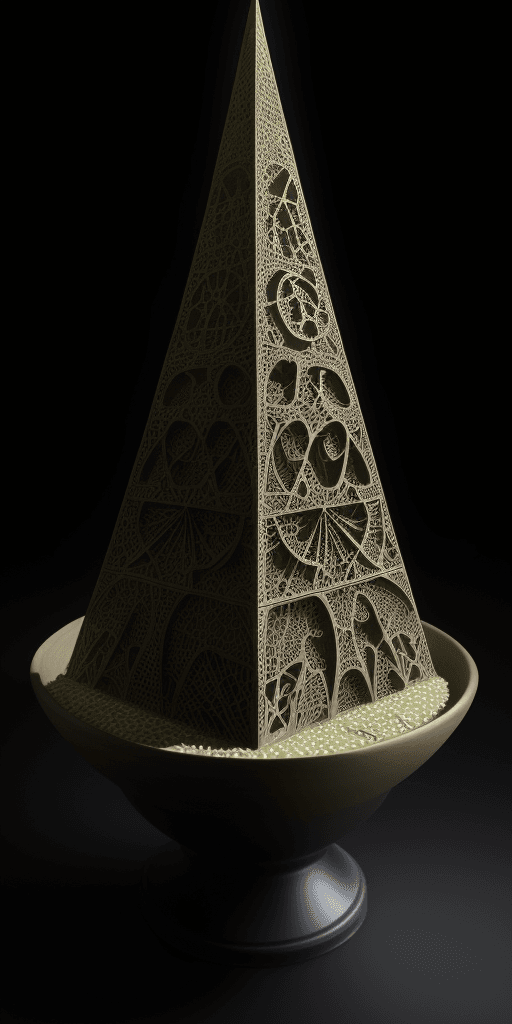 AI generated: (16k laser cut 4d art rfktrstyle Half a pound of tuppenny rice), (Psychedelic), Ominous Fog, Ultra R...