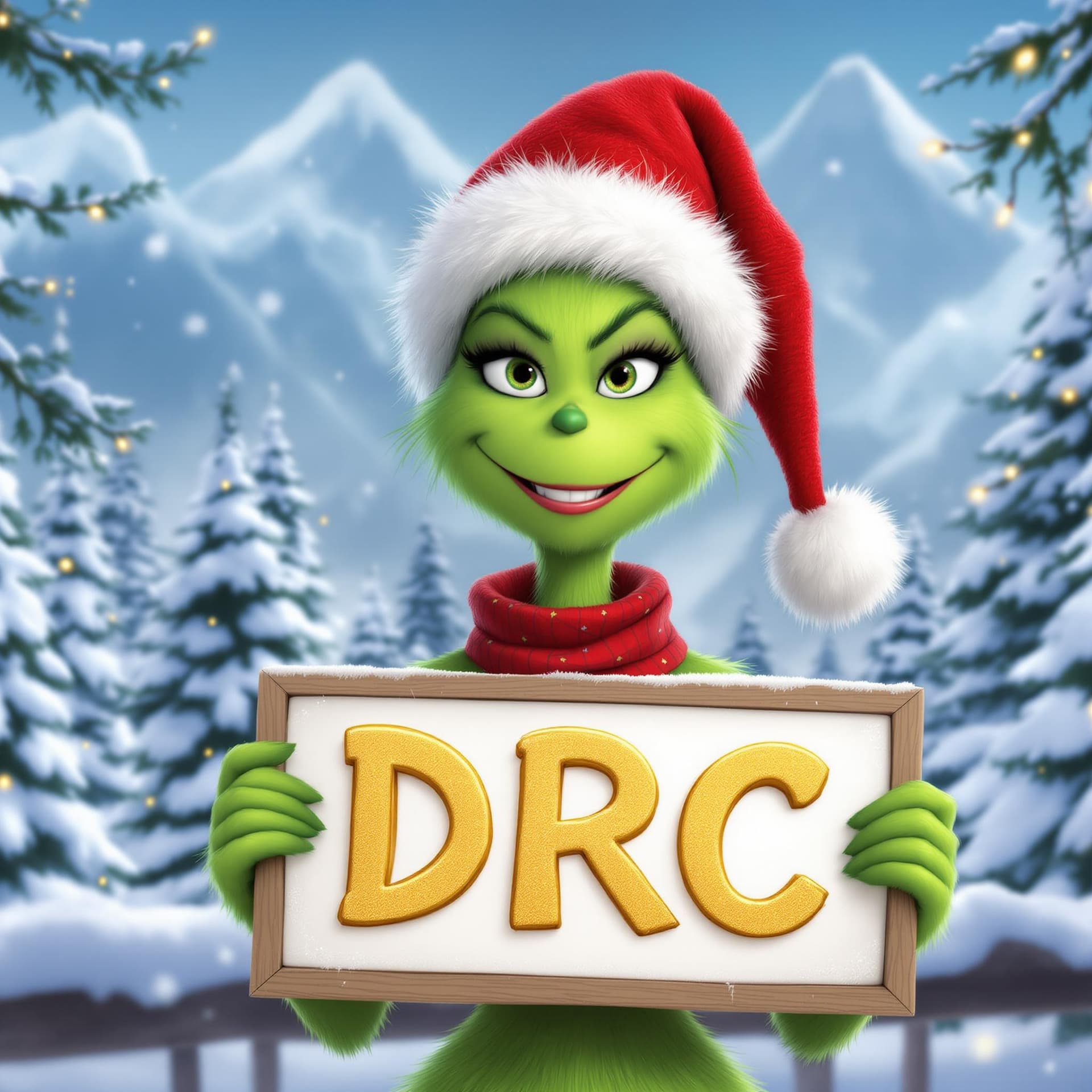 AI generated: The image is a digital illustration of the character Selene from the animated movie "The Grinch." Se...