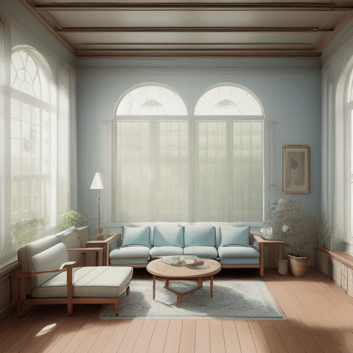 AI generated: High resolution photography interior design, dreamy sunken living room conversation pit, wooden floo...
