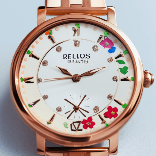 AI generated: flores con reloj