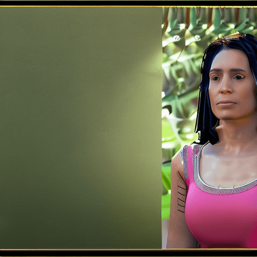 AI generated: A 35 yo latin woman in a delightful afternoon. This portrait is the best representation of female be...