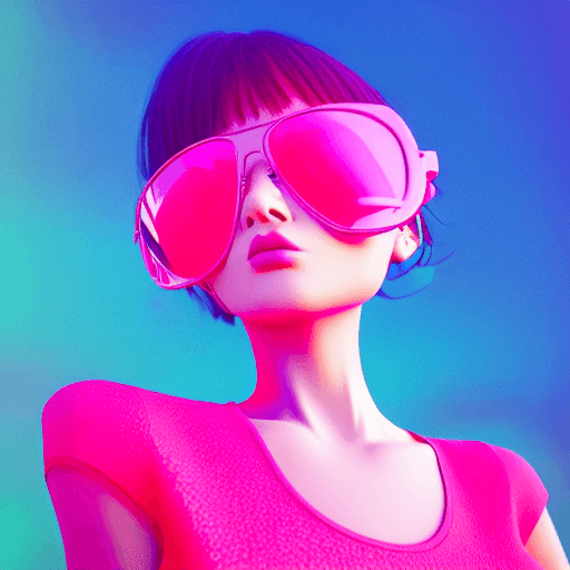 AI generated: Realistic 3d cartoon style rendering, girl, summer trend fashion clothing, candycolor clothes, new p...