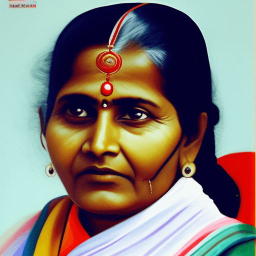 AI generated: a north indian woman. expression striking a lottery. wearing office wear. 
