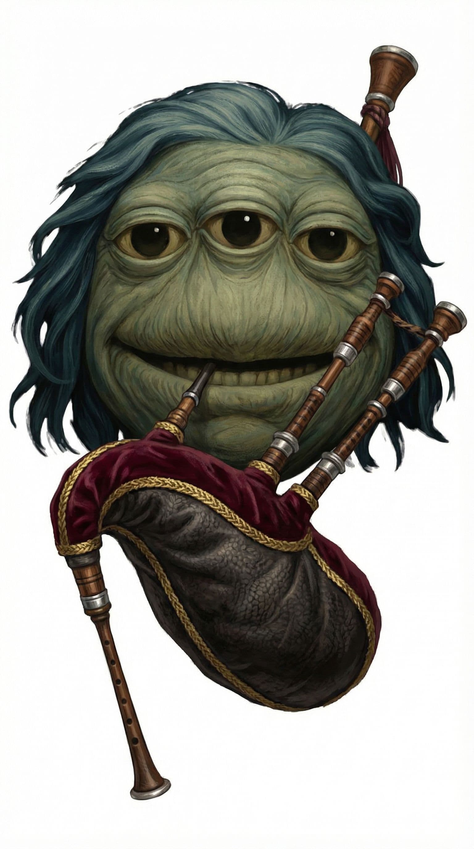 AI generated: add a galician bagpipe