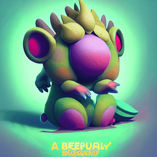 AI generated: a Grookey pokemon:: by beeple and James Gilleard and Justin Gerard :: ornate, dynamic, particulate, ...