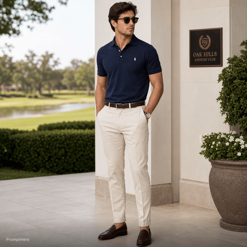 AI generated: Classy polo outfit