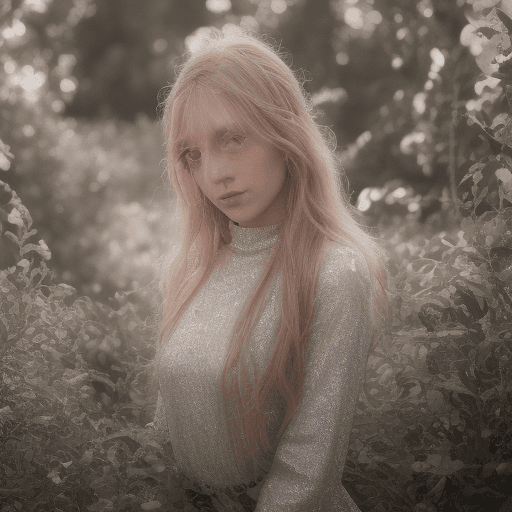 AI generated: a commercial photo portrait of the young instagram model, sparklecore, appropriation artist, shiny/g...