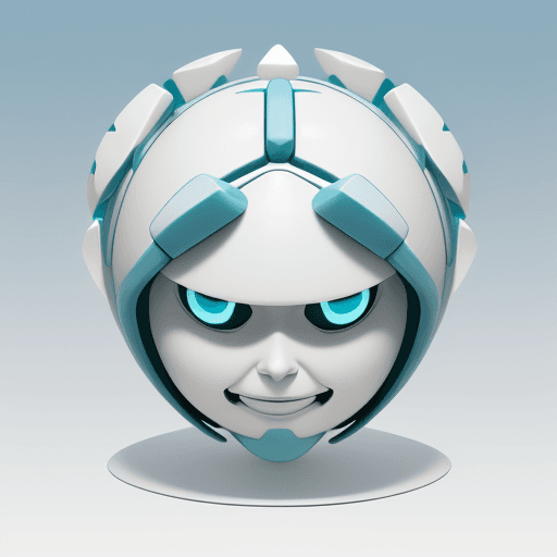 AI generated: **External Design**

- Head: Harmonious design with semi-spherical sky blue dome and white base
- Fa...