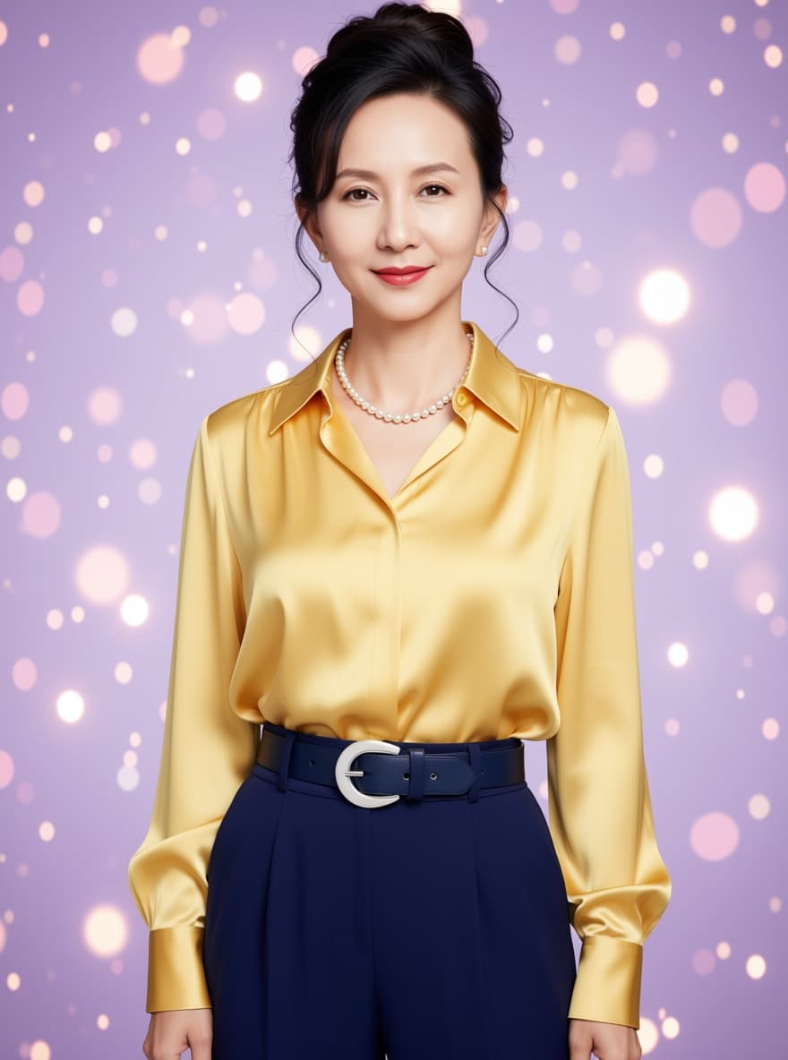 AI generated: Front view. medium shot. Create a highly detailed,portrait of a woman with a beautiful,well-proporti...