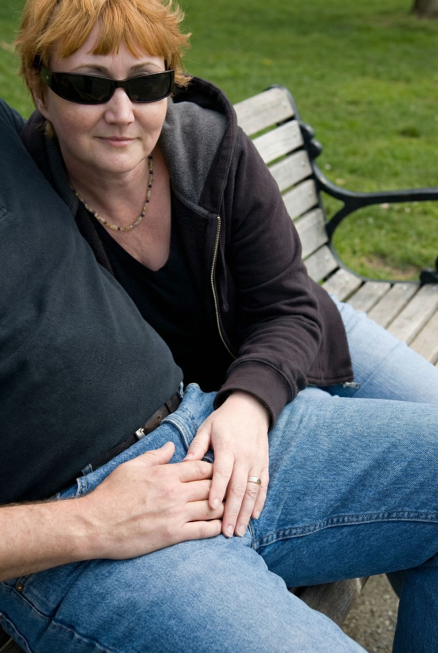 AI generated: she is touching a man penis