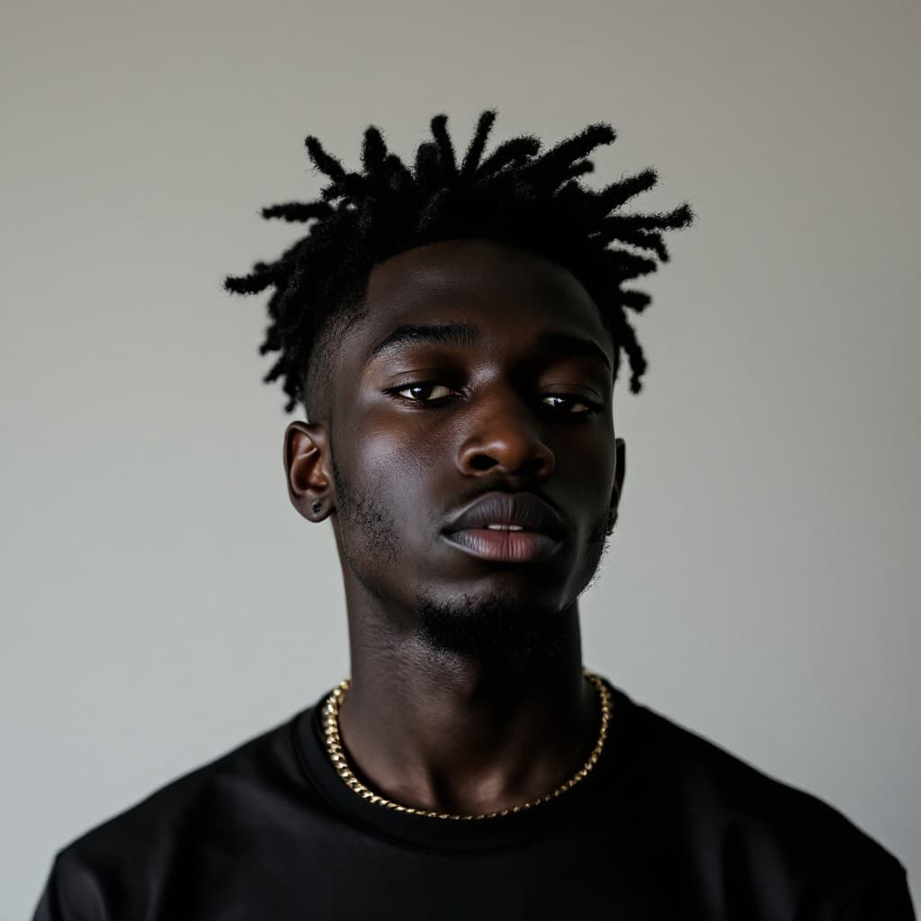AI generated: boy black MCSkin