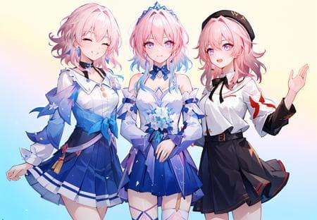 [SD1.5 & PONY] Honkai Star Rail - March 7th | 三月七 (4 in 1)