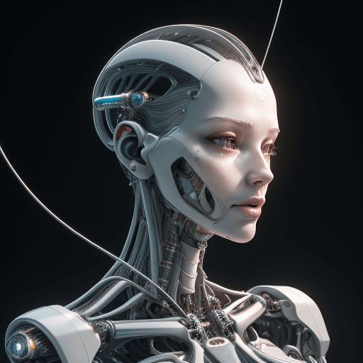 AI generated: complex 3d render ultra detailed of a beautiful porcelain profile woman andriod face,cyborg, robotic...