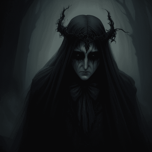 AI generated: fantasy, düsteres phantom, horror, düster, angst, 8k