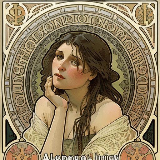 AI generated: Alphonse Mucha