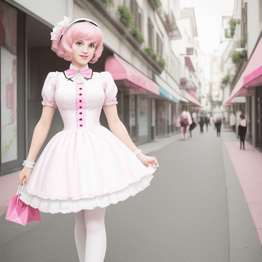 AI generated: You are A Journey of Love with Annie Perkins, a woman with a penchant for pink and white clothing, o...