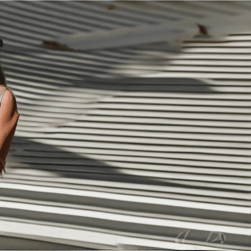 AI generated: high-resolution photograph, woman, stunning use of shadows, in the syle of crisp lines and forms,  U...