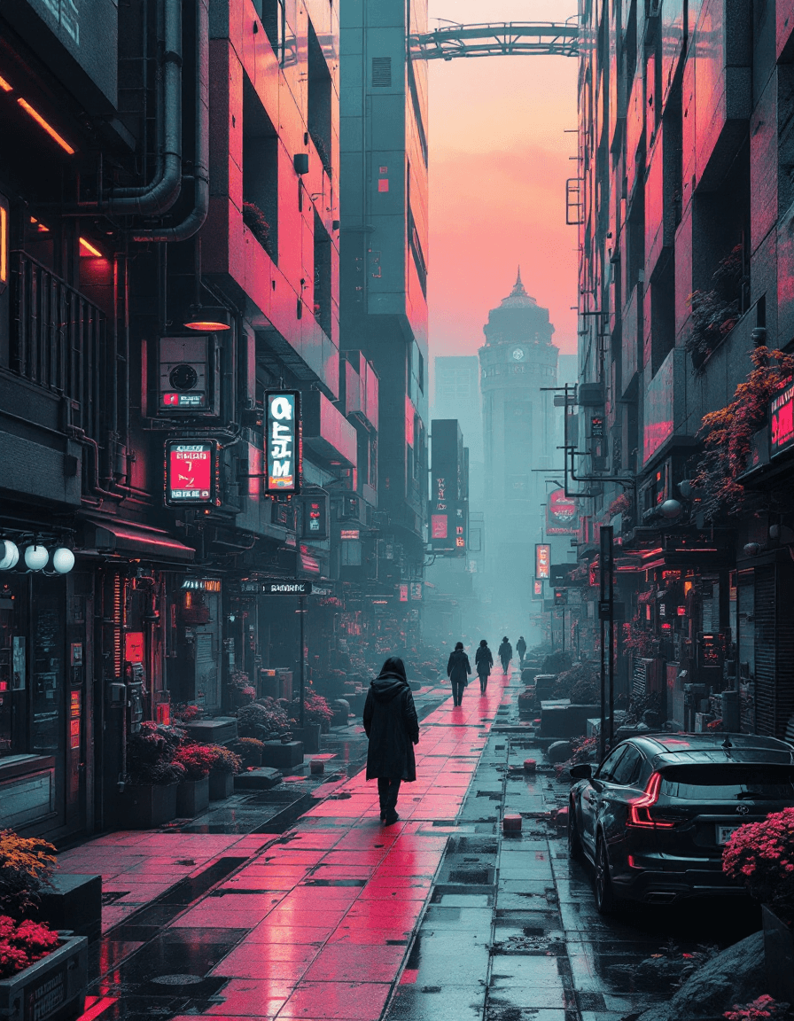 AI generated: A random strange image in the style of Futuristic Grid Aesthetics