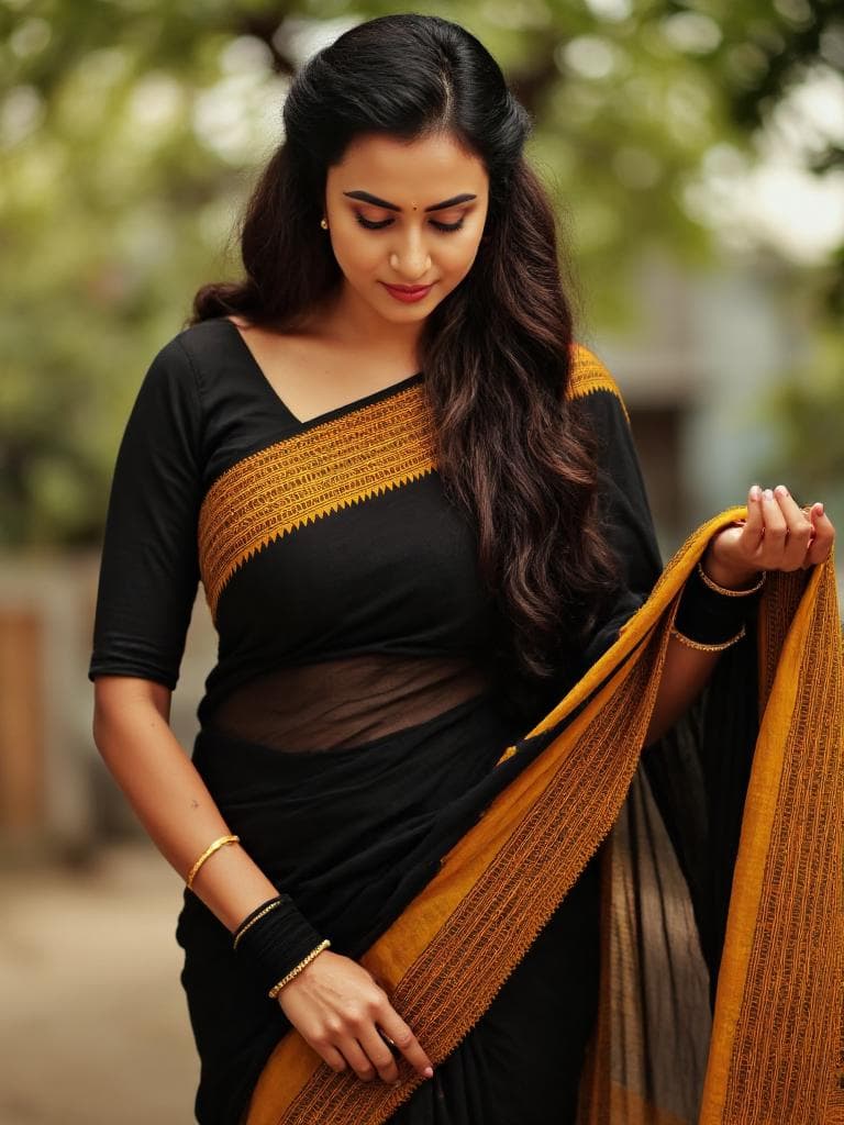 Desi saree for flux - Image 3