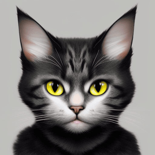 AI generated: Cat with a cat skull as a head