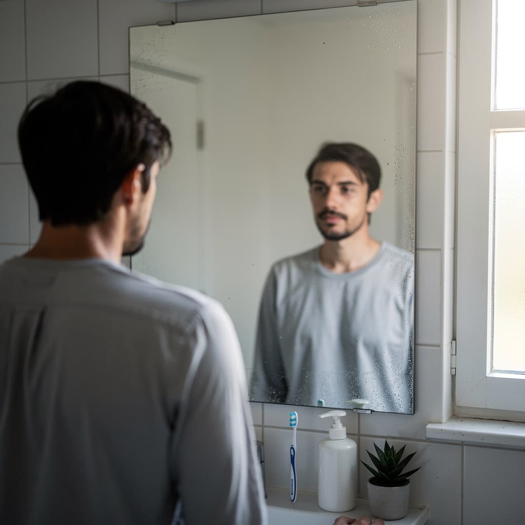 AI generated: in front of the mirror