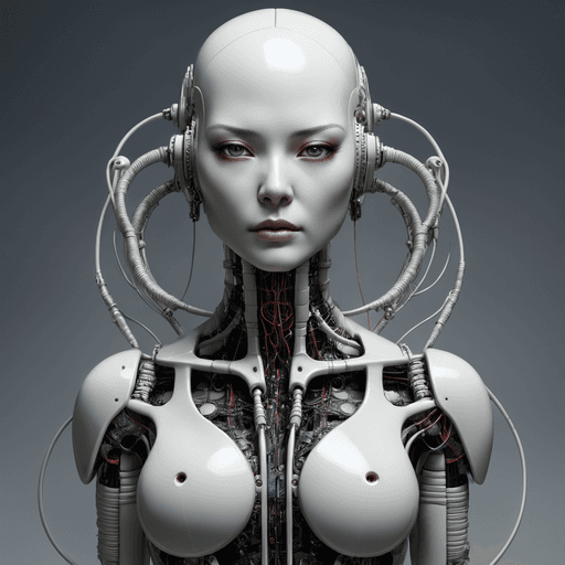AI generated: Character Sheet, complex 3d render ultra detailed of a beautiful porcelain profile japan woman andro...
