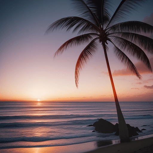 AI generated: Capture a vivid coastal scene at sunset, the word "Atacames" written elegantly by the waves crashing...